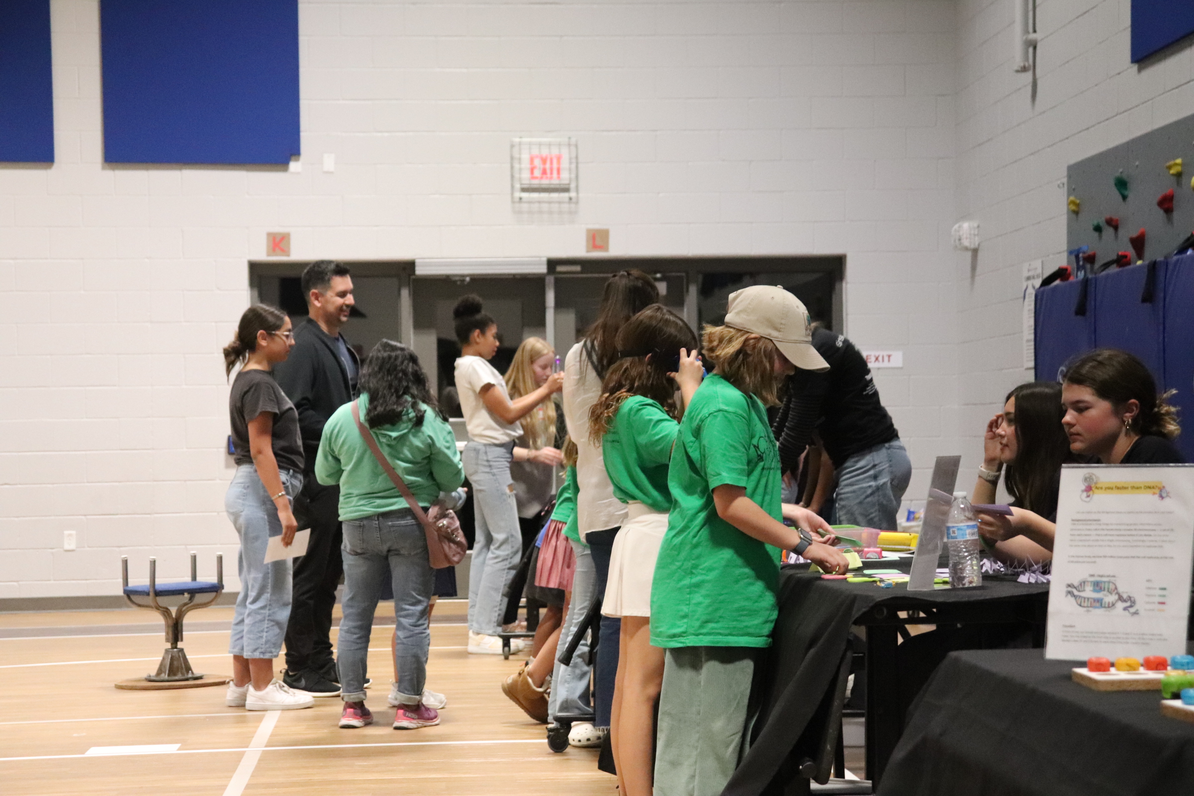 Students conducting hands-on STEM experiments