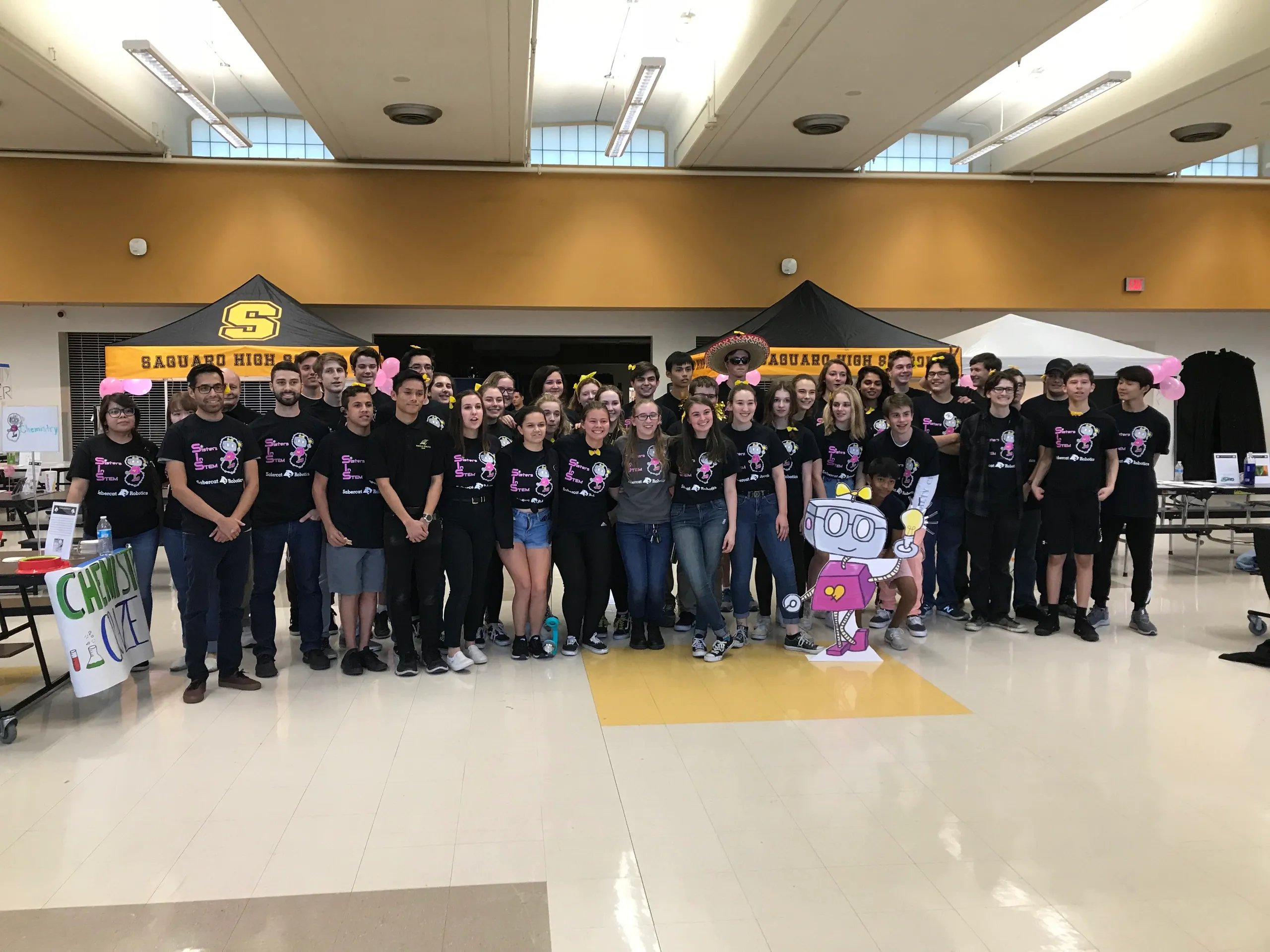 Volunteers supporting Sisters in STEM programs